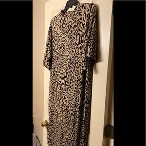 Animal print comfy dress